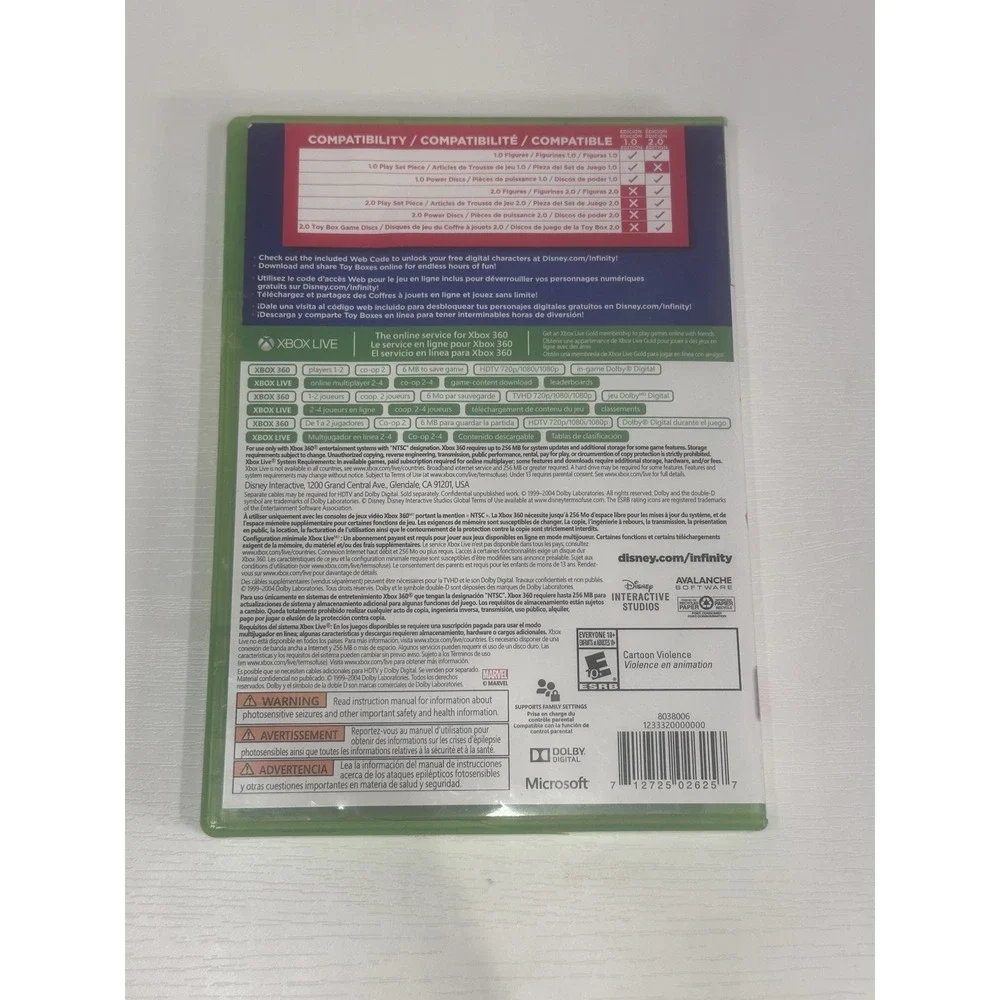 Disney Infinity 2.0 Edition Xbox 360 Complete With Manual
